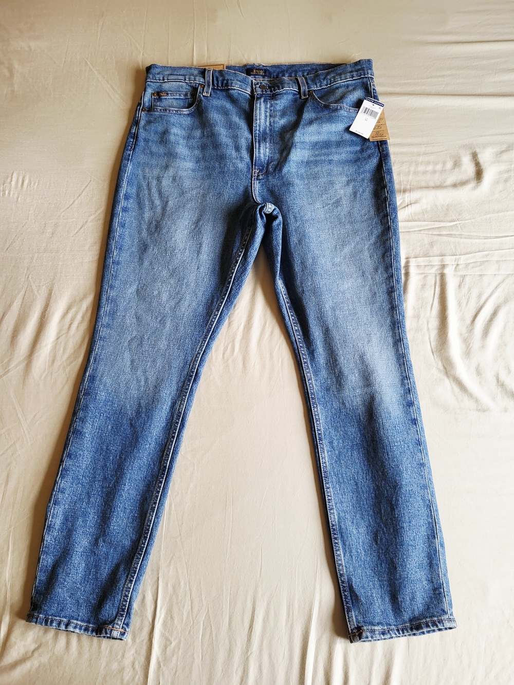 NWT Polo Ralph Lauren Women High Rise Skinny Jeans Sz 33 Indigo Super Stretch